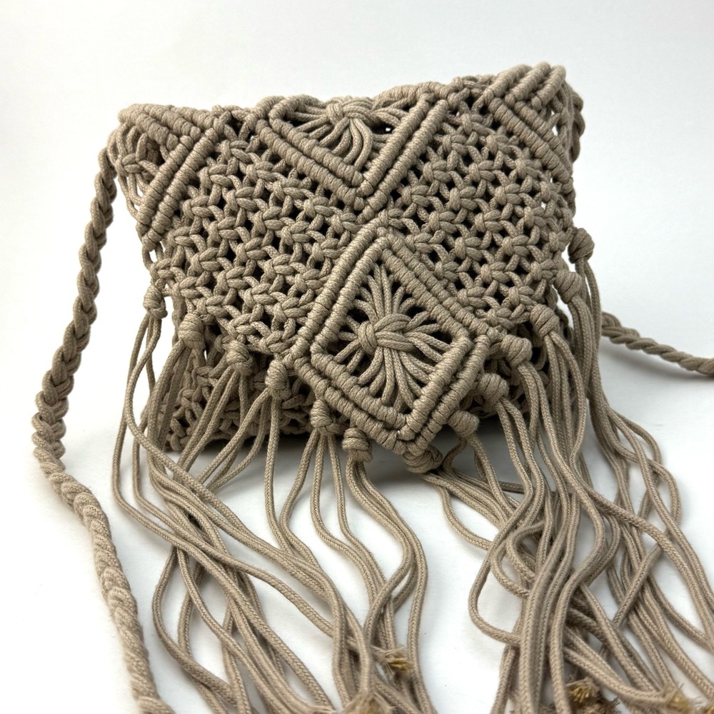 Handcrafted Macramé Fringe Bag Boho